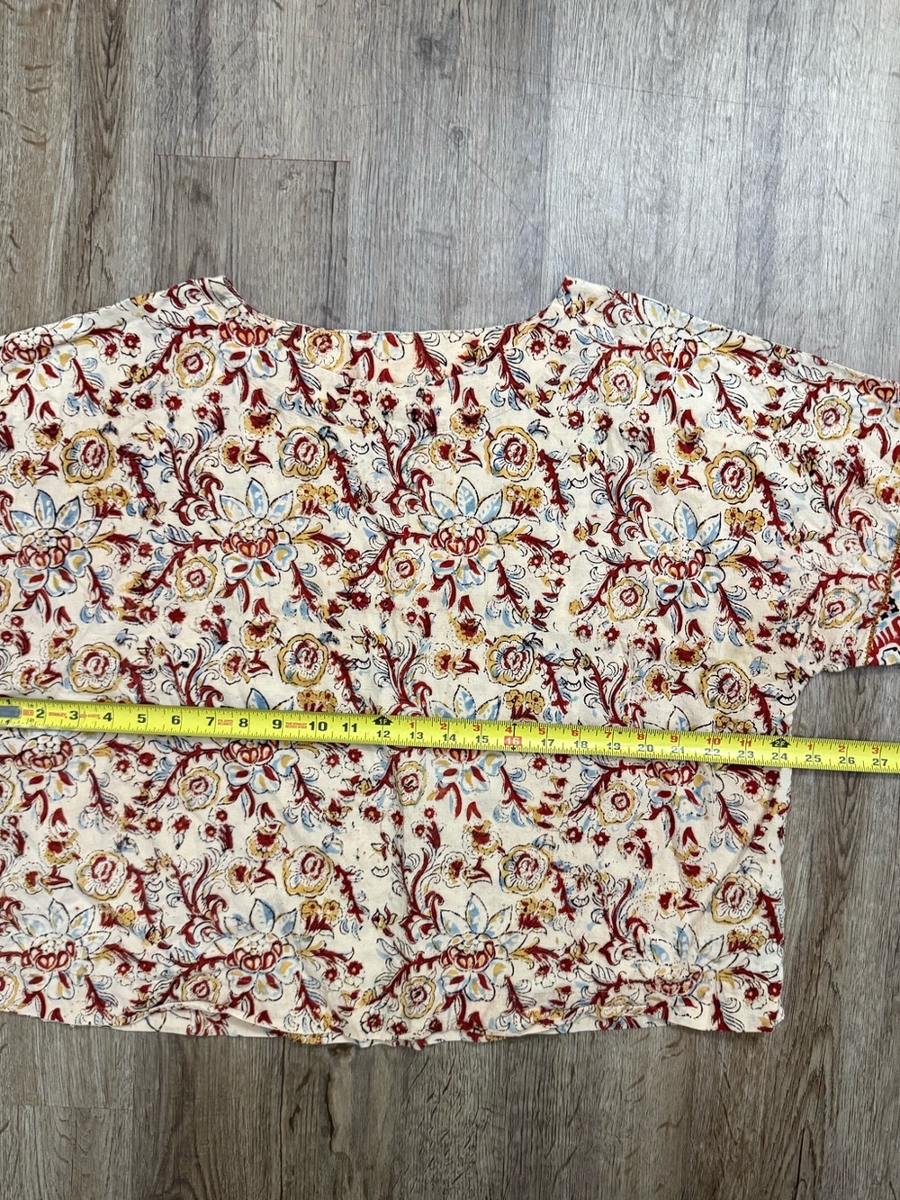 Pure Jill • J. Jill • Organic Cotton Kalamkari Boatneck Kimono Top - Picture 7 of 12